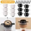 10/8/4/2Pcs Foldable Portable Coffee Filter Coffee Maker Stainless Steel Drip Coffee Holder Reusable Paperless Pour Over Dripper