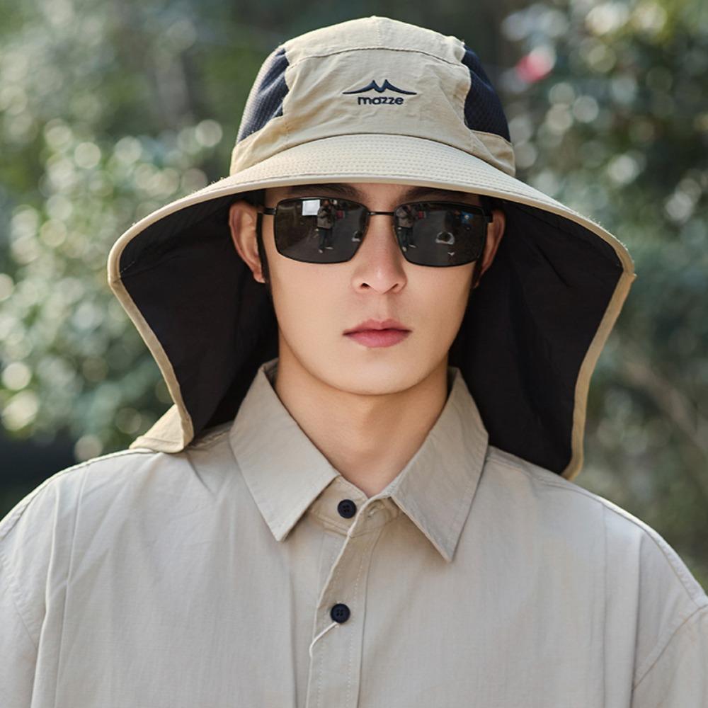 Mesh Outdoor Sun Hat Sunscreen Male Fisherman Cap Breathable Foldable Bucket Hat Women
