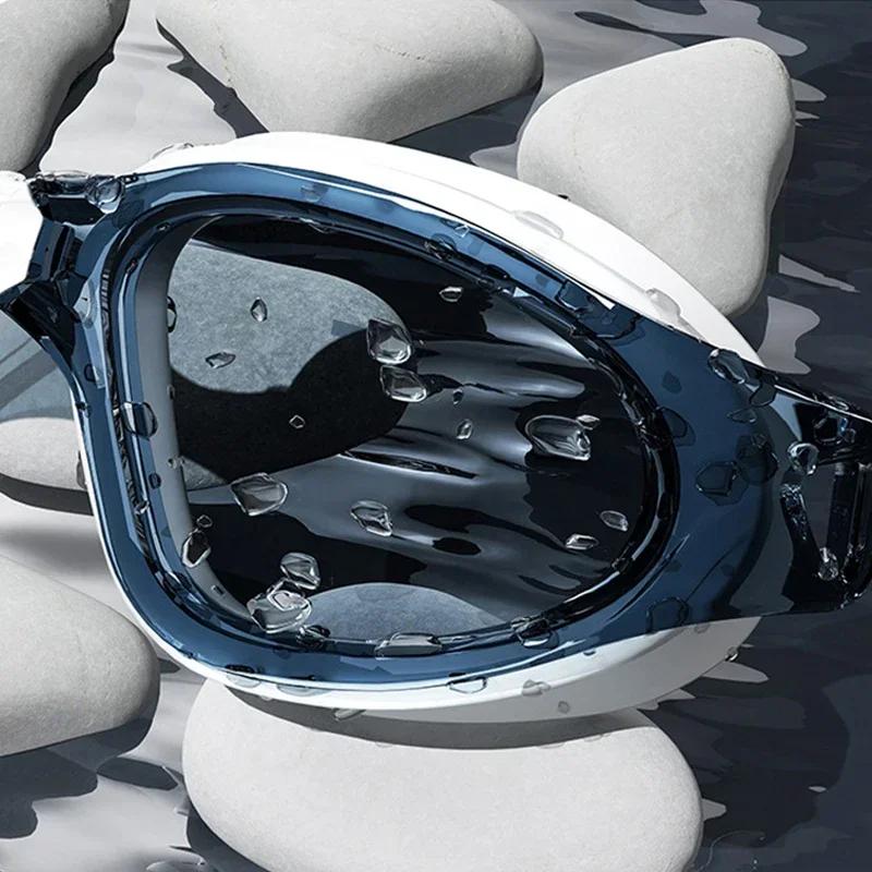 Очки для плавания для взрослых, шапочка HD, противотуманные очки для плавания, комплект, водонепроницаемые силиконовые очки для плавания с берушами, очки для плавания с защитой от ультрафиолета