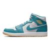 Кроссовки Air Jordan 1 Mid Aquatone Мужские Белый Небесно-Золотой DQ8426-400