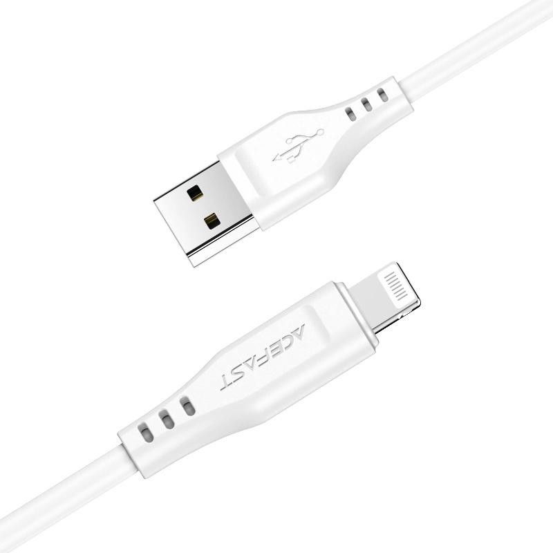 Acefast Mfi Usb - Lightning Cable 1.2M, 2.4A White (C3-02 White)