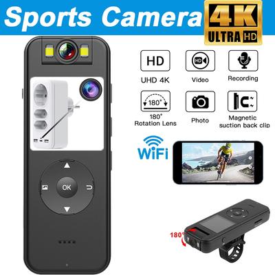 Мини-камера 4K Full HD 1080P Беспроводная WiFi Спортивная камера, CS09 широкоугольный объектив Мониторинг Управление ИК Ночное видение DVR Мониторинг Видео