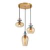Fanda Pendant Lamp Pnd-31882-3A-Gd-Amb Italux