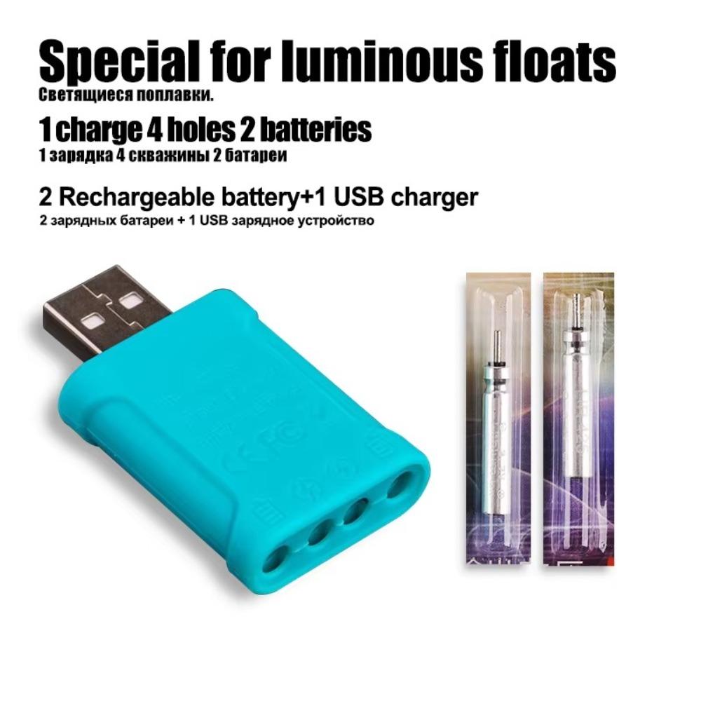 CR425 USB Charger 2 Holes Electronic Floats Batteries Hot Fishing Float Battery  Ocean Fishing