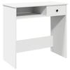 VidaXL Bureau Blanc 80x40x75 cm Bois d'ingénierie, bureau d'ordinateur, bureau debout, bureau avec rangement, bureau d'étude 860472