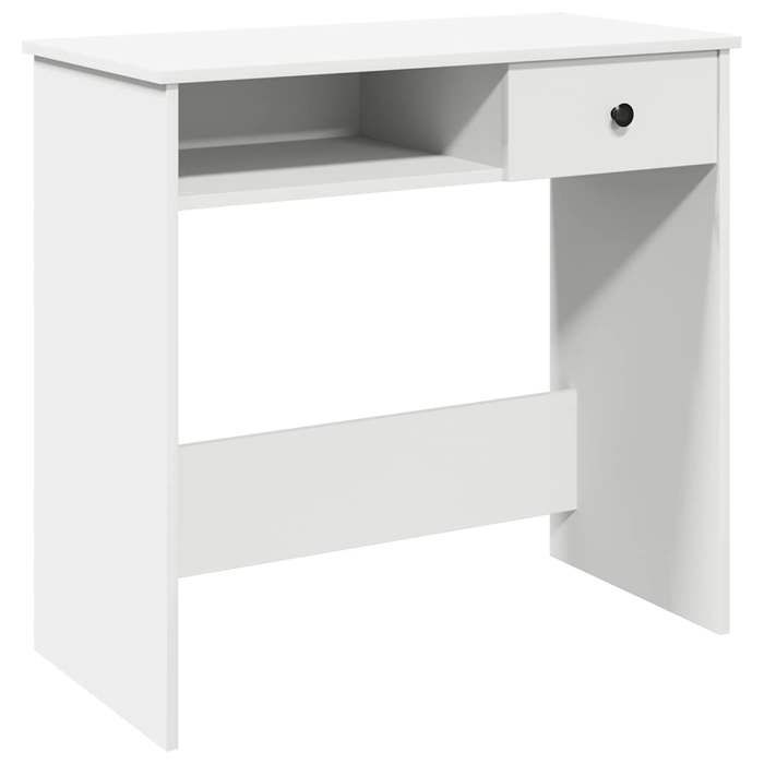 VidaXL Bureau Blanc 80x40x75 cm Bois d'ingénierie, bureau d'ordinateur, bureau debout, bureau avec rangement, bureau d'étude 860472