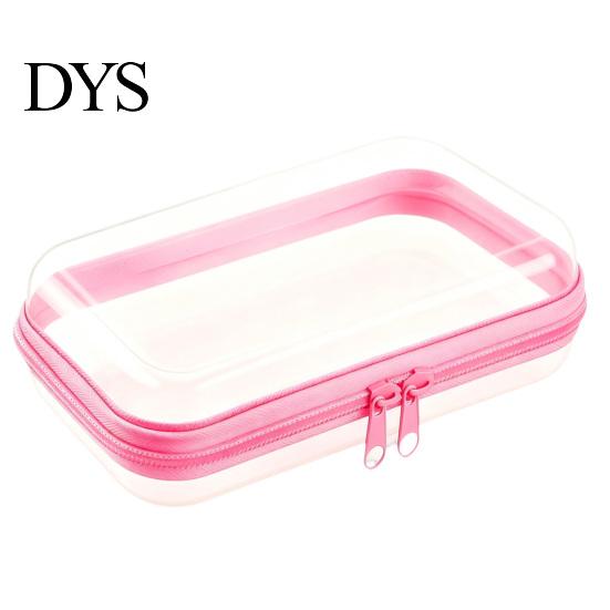 Earphone Cable Carrying Case Clear Zipper Storage Bag, Durable Hard Shell Portable Case, Pill Box for Travel Dustproof Container, Headphones Pills And
