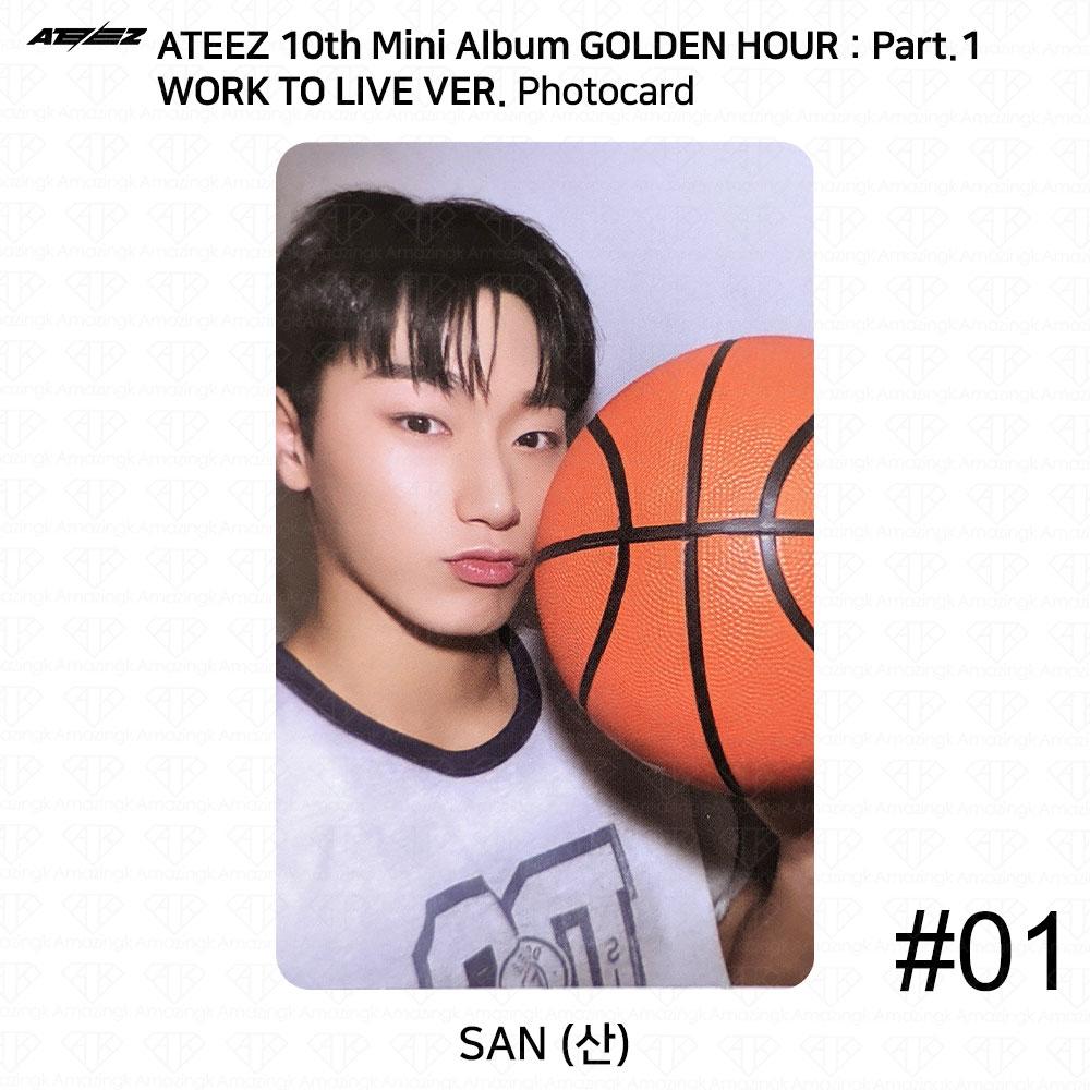 ATEEZ Golden Hour Part.1 Work To Live Ver Photocard Polaroid Disc KPOP K-POP