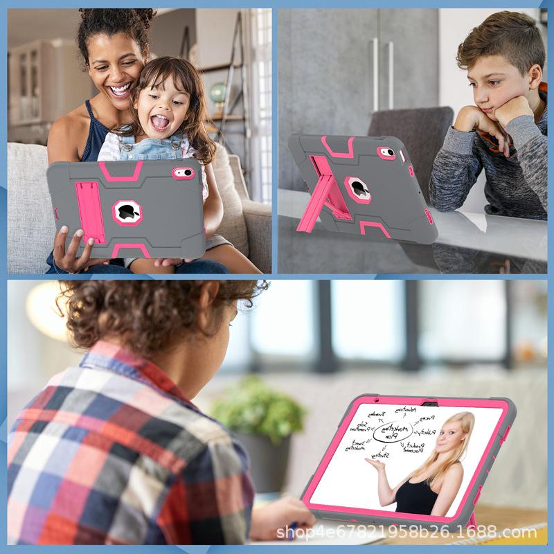 «Цветной защитный чехол 3 в 1 с подставкой и защитой от падений для iPad 10,9 дюйма» (2022)"