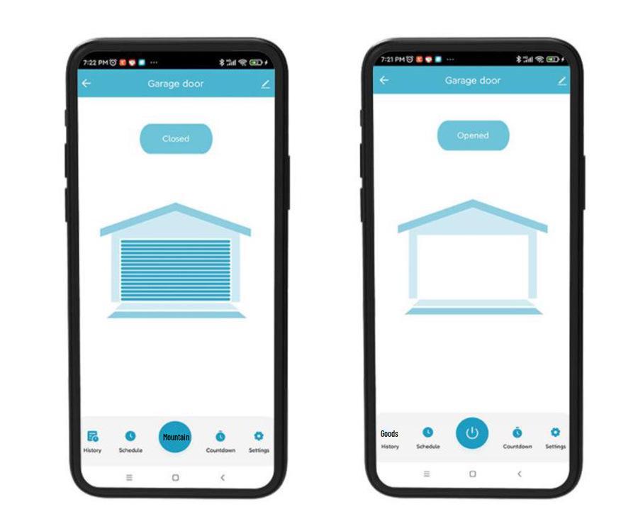 Умный WiFi-контроллер гаражных ворот Tuya с голосовым управлением и подъемным док-динамиком (Английская версия)