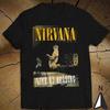 Винтажная хлопковая футболка унисекс с записью концерта Nirvana в Рединге, размеры от S до 4XL.