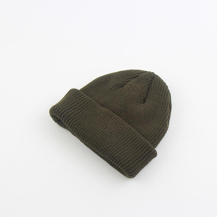 Hat autumn and winter melon fur hat men's knitted wool hat street hooligan hat yuppie winter bag head cold hat tide