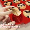 Silicone Muffin Pan for Baking - Premium 12-Cup Nonstick Muffin Pan, Easy Release & Clean, Dishwasher Safe Muffin Tray for Perfect Cupcakes, Muff &
