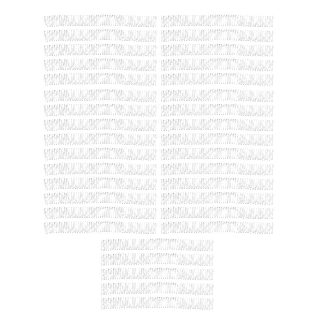 35 шт., катушки для переплета бумаги формата А4, диаметр 25,4 мм, 48 петель, 4 шт.:Пластиковые спиральные гребни с шагом 1 питч, вместимость 215 листов, белые