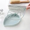 1pc Leaf-Shaped Soap Dish 2 Layers Drain Soap Box Bathroom Dish Plate Case Home Shower Soap Holder Bathroom Accessories