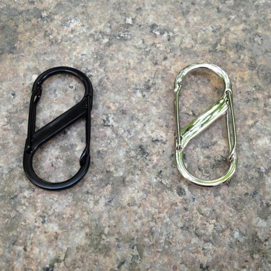 8 Shape Buckle Keychain Outdoor Camping Climbing Fast Hanging Hook Latch Hooks