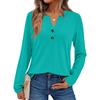 Women's Solid Color Long Sleeve Shirts Elegant Casual Tops Trendy Shirts Tops