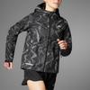 adidas Куртка Wind.Rdy с капюшоном и длинными рукавами, с принтом логотипа, черная, светоотражающая, серебристая IT3445