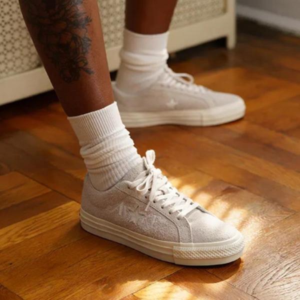 Awake NY X Converse One Star Pro Low White Sand Unisex Sneakers Black A07144C