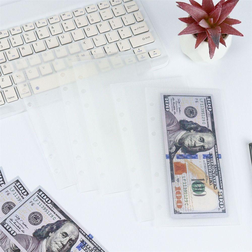 Waterproof Loose Leaf Bags Transparen Binder Folders Notebook Divider Page Stationery