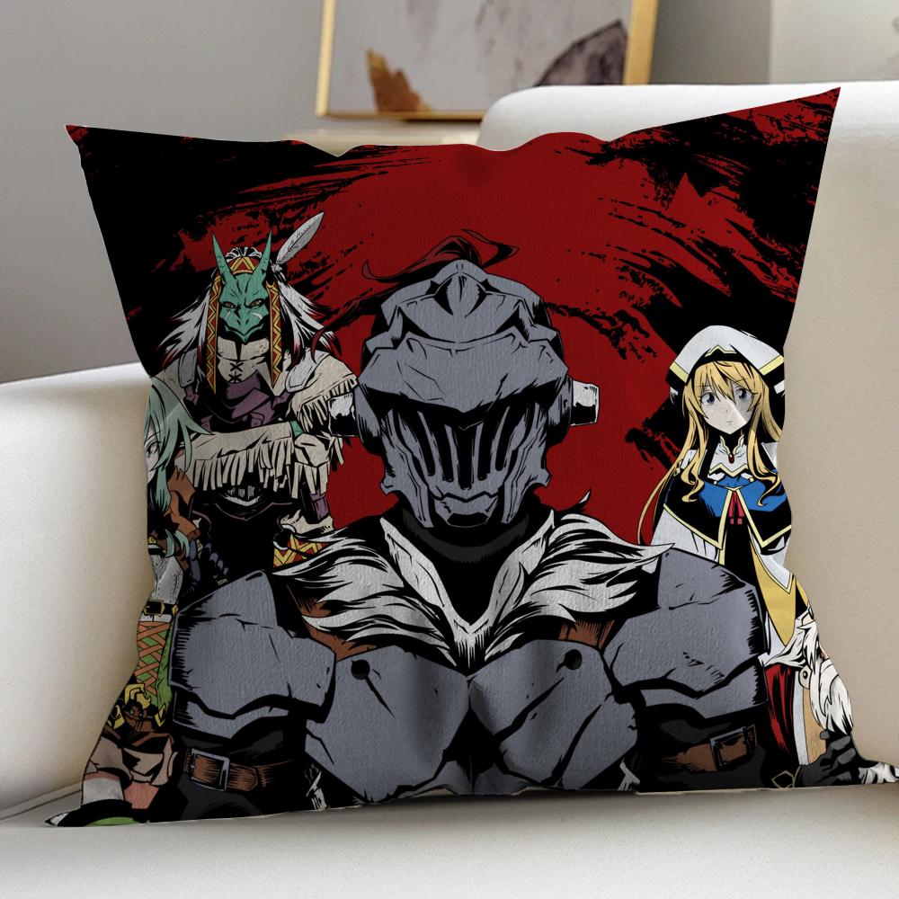 Goblin Slayer Cushion Cover Inches Farmhouse Decor Home Throw Pillow Covers for Couch Decorations