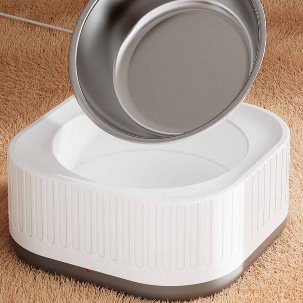 Умная миска для подогрева животных Автоматическая съемная термостатическая поилка для животных Постоянное энергосбережение Диспенсер воды для кошек
