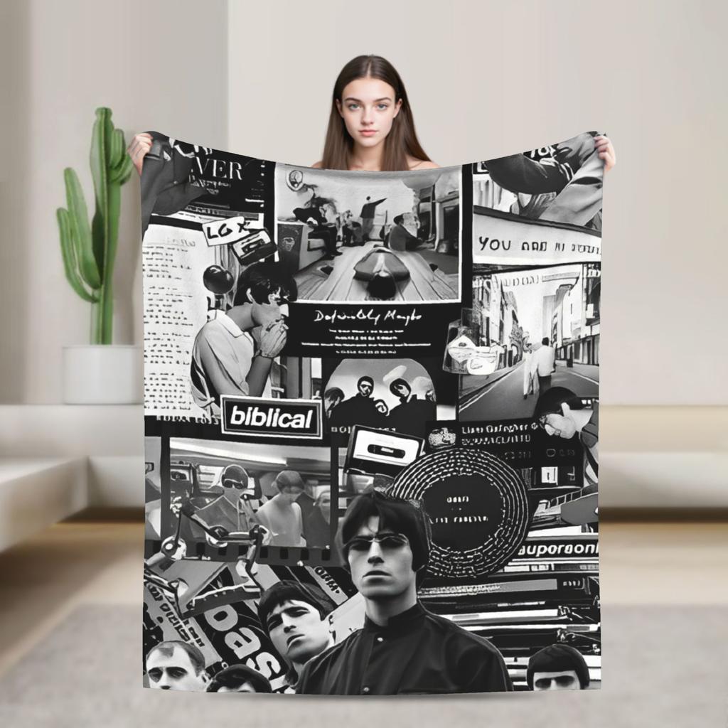 Ossis Band Warm Blankets Picnic Plush Throw Blanket Novelty Home Decor Flannel Bedspread Sofa Bed Cover
