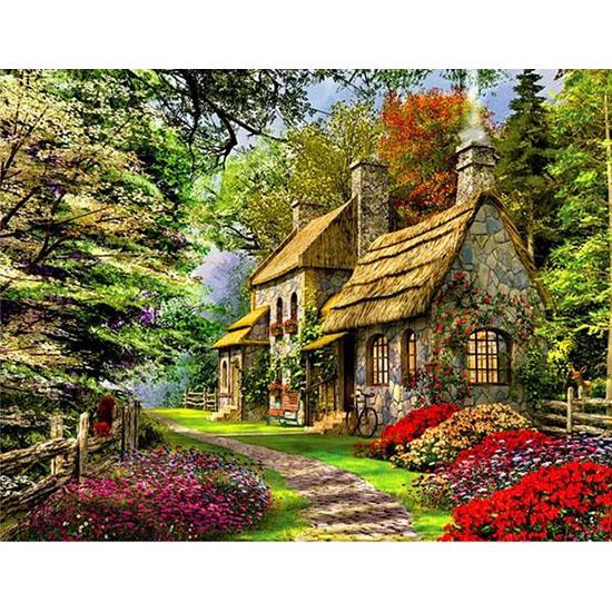 Huacan Diamond Embroidery Sale Scenery Diamond Painting Full Square Landscape Rhinestones Pictures