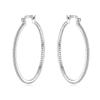 Silvere Glam Европейские и американские новые серьги-муассаниты в стиле Ins, крупные серьги в стиле хип-хоп, серьги из стерлингового серебра
