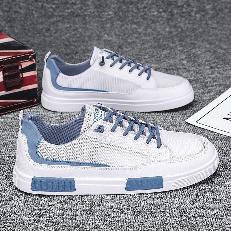 Mens Casual Shoes Luxury Big Size Breathable Men Walking Shoes Men's Shoes Summer Breathable Thin Mesh Hollow Deodorant Casual Sports Soft