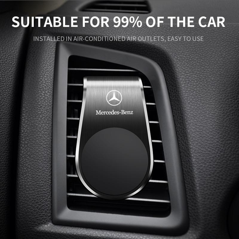 Car Magnetic L-shaped AMG Badge Car Dedicated GPS Phone Holder Car Goods For Mercedes-Benz AMG C500 C200 C300 A B C E GLA CLA GLK GL ML GLE W204 W205
