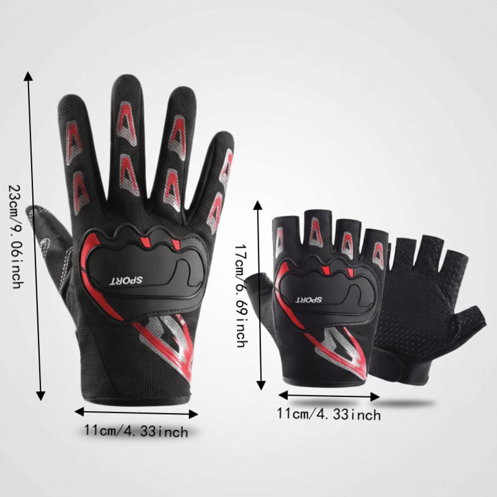 Breathable Riding Gloves Mesh Material Fitness Gloves Men Women Motorcycle Gloves Gym Fitness