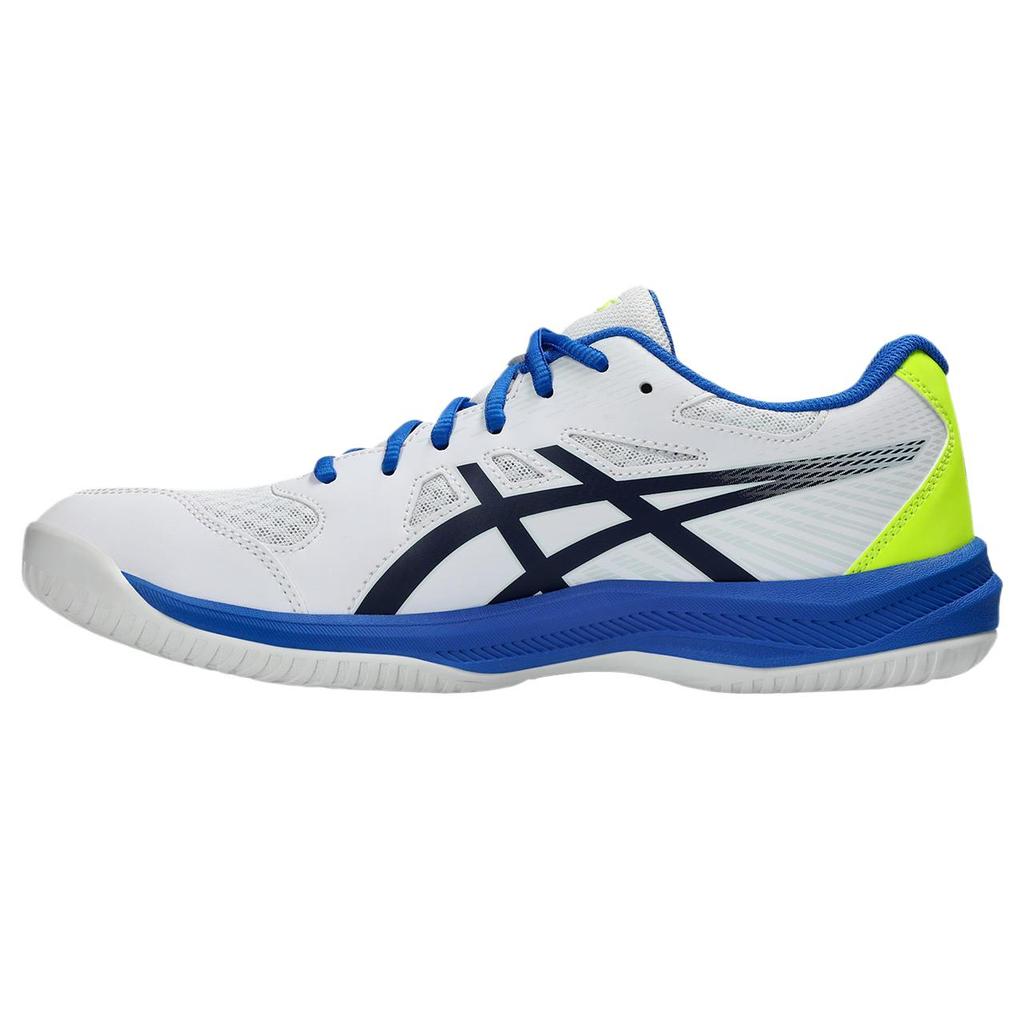 Asics Gel Upcourt 6 Slip Resistant Low Top Badminton Shoes Men's White Blue Sneakers 1071A104-103