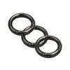 3 Pcs Metal Round Carabiner Spring Snap Clips Hook Keychain Keyring Backpack Buckle