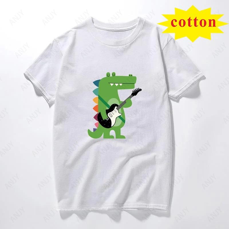 Cartoon Cute Musical Animals Will Print Patterns Fashion Street Wear Harajuku Casual Unisexs And Unisexs Allpurpose Tshirts
