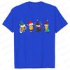 Merry Christmas Beers Men's T-shirt Drinking Lover Tees Shirt Funny Santa Beer Christmas Lights Graphic Oversized Tops for Men
