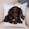 Mini Dachshund Cushion Cover Decor Pet Animal Pillowcase Sofa Home Children's Room Pillowcase