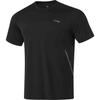 Li Ning Sports Lifestyle Series Brand Logo Повседневная удобная футболка с круглым вырезом и коротким рукавом Мужская футболка черная ATSU749-1