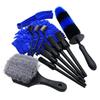 Набор щеток для мойки автомобиля для сидений из микрофибры для детализации вентиляционных отверстий 12 предметов для интерьера, колес, глушителя, щелей, щетка,