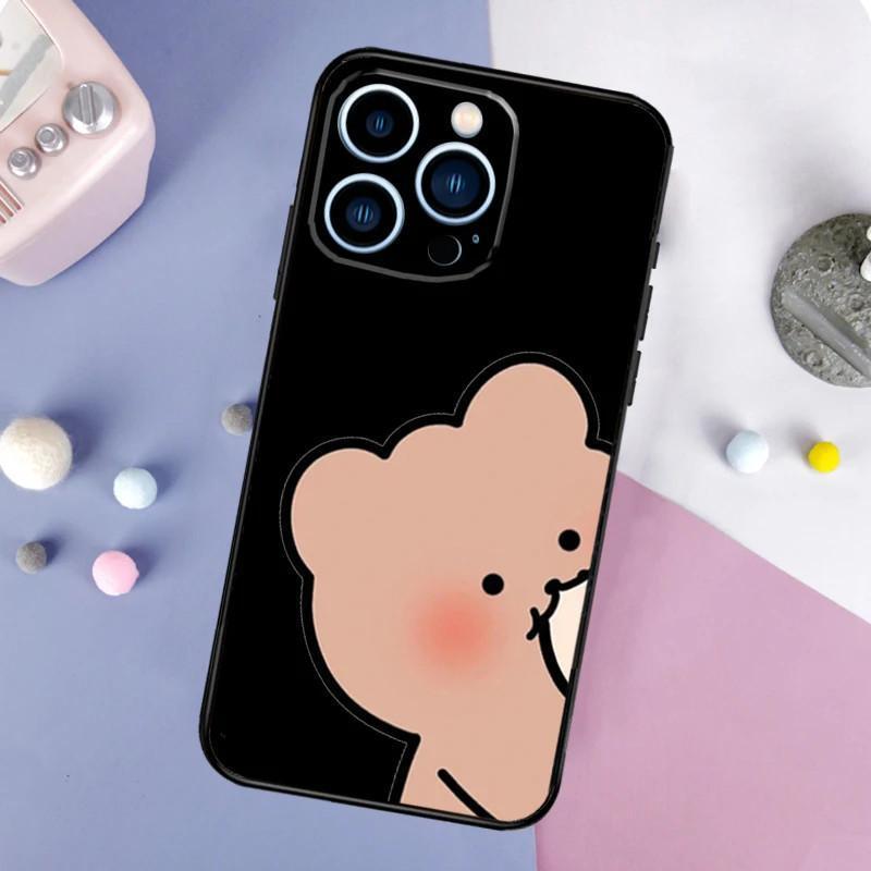 Чехол для мобильного телефона Apple Iphone15 Pro, милый чехол для мобильного телефона с изображением тигра и парой волос, устойчивый к падениям, Huawei Three