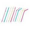 Sunnap Flexible Colored Straws, Individually Wrapped, 500 Straws, 6 x 210mm [Value Pack, Commercial Use, Bendable Straws, Colorful Straws, Safe Quali
