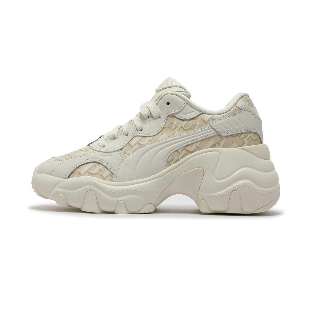 Puma Pulsar Клин Устойчивый к истиранию Увеличивающий рост Устойчивый к истиранию Средняя высота Массивные кроссовки Женские Кремовый 402240-01