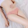 Lace Panties Mesh Breathable Seamless Low Waist Solid Color Briefs Sexy Transparent Women's Underwear