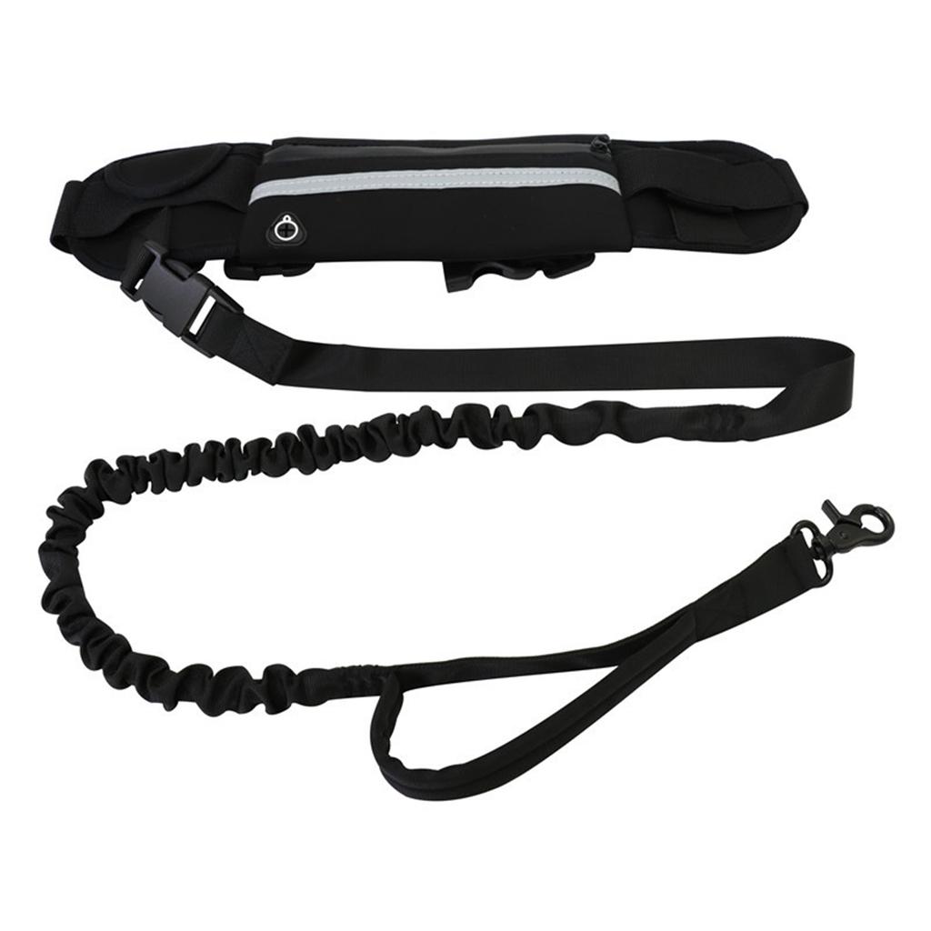 Adjustable Waist Belt Hands Free Dog Leash for Running Training Walking Pet Leash Fanny Pack