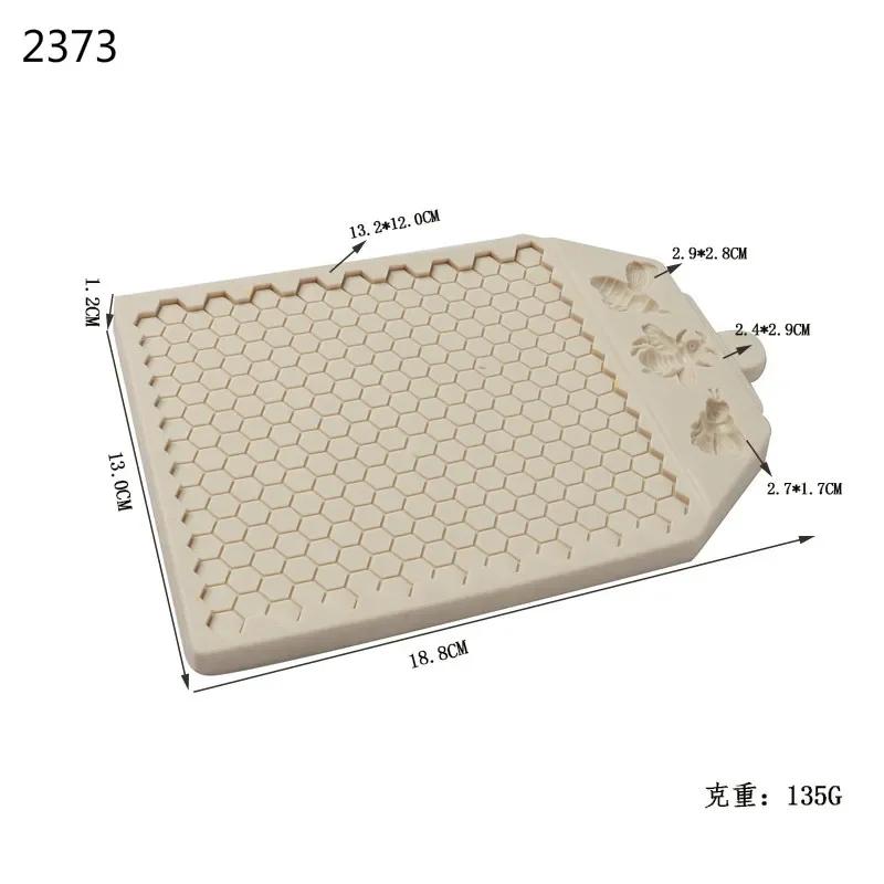 Силиконовая форма для мастики с сотовой текстурой, пчела, шоколад, помадка, печенье, кружево для украшения торта, инструменты для торта 2024