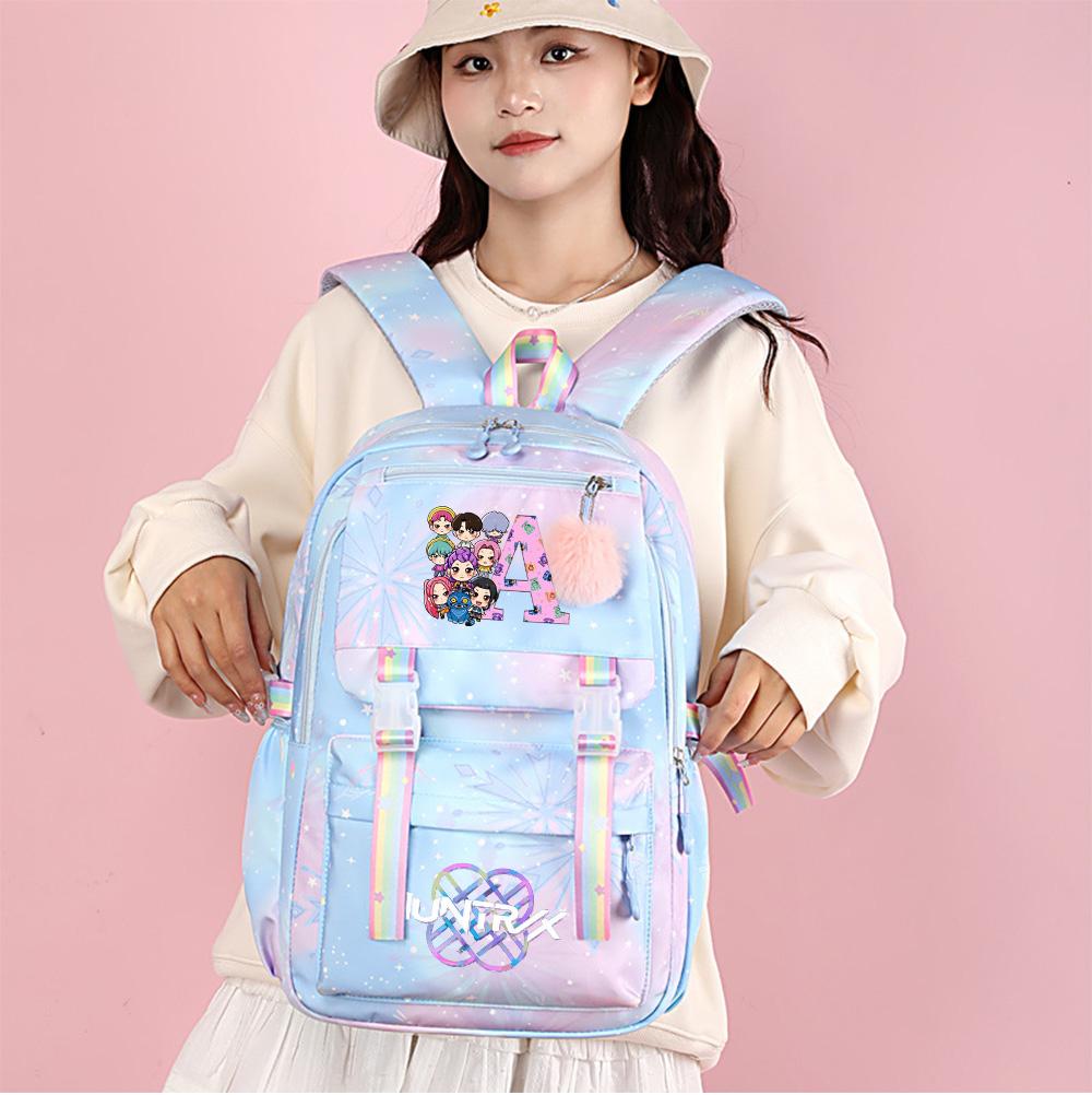 Cute K-Pop Demon Hunters Printed Large Capacity Waterproof Backpack Teenger Student Girl Boy Schoolbag Bookbag Women Large Capacity Travel Bag