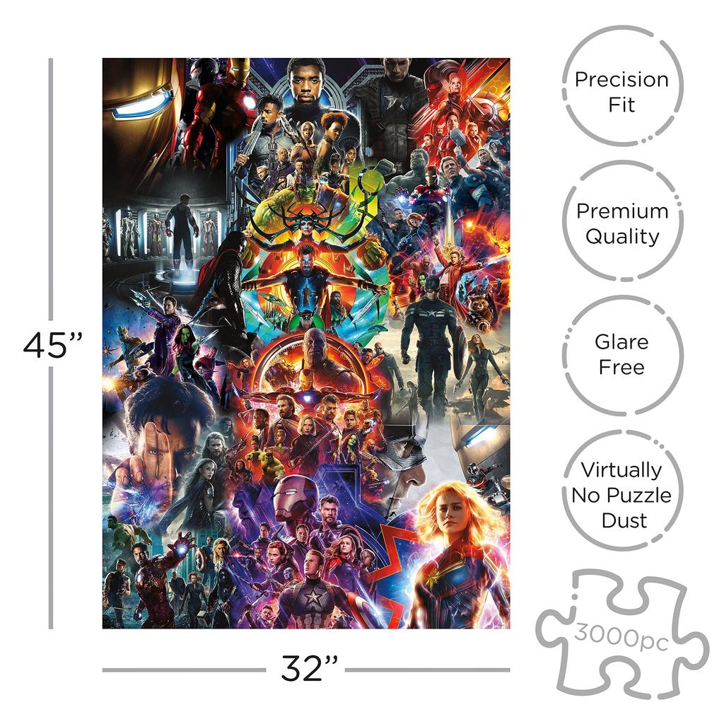 Marvel MCU Коллаж Кинематографическая Вселенная 3000 Элемент Пазл Часть Пазл (диво) (Коллаж Marvel) (3000 Головоломок) [Элемент]