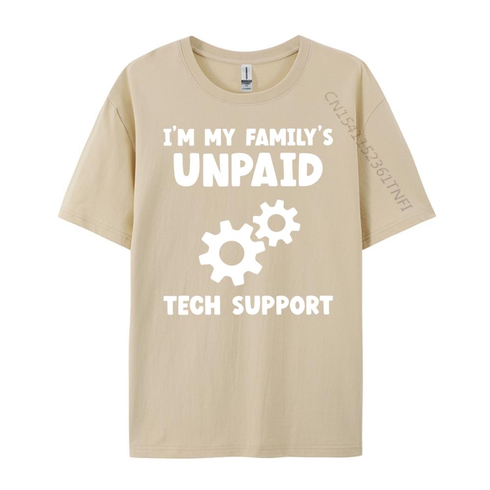 I M My Family Unpaid Tech Support It Nerd Geek Computer Oversized T Shirt Men Mens Christmas Graphic Tee Shirt