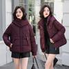 Women’s Short Hooded Windproof Thicken Warm Winter Jacket With Raglan Sleeves