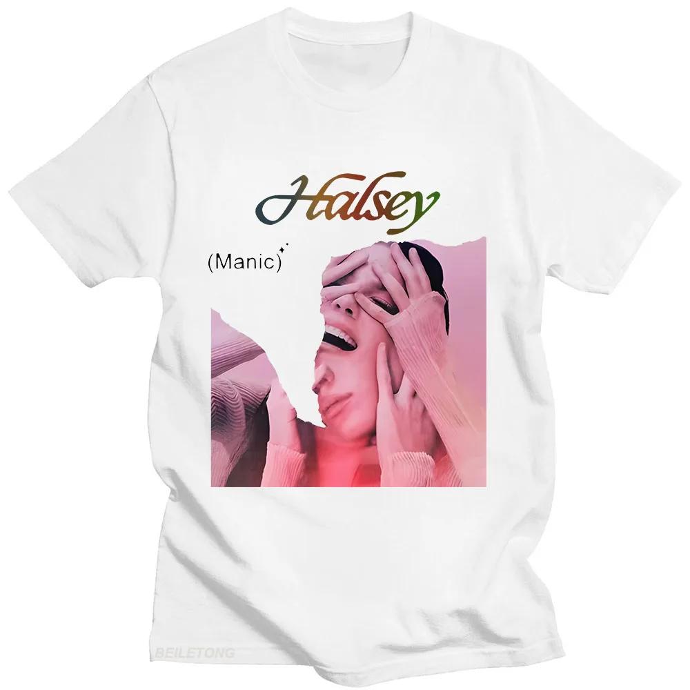 Lucky Graphic Printing Tshirt Halsey Summer Hip Hop Cotton Teeshirt Short Sleeve Vintage Tshirt Women Clothes Gothic Clothing